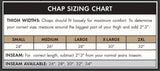 chap size chart - coon hunter supply