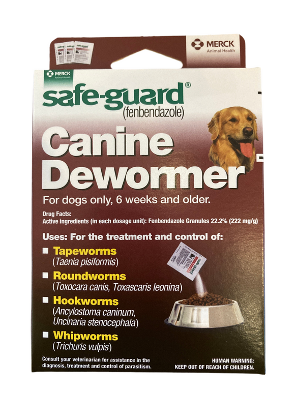 Safe-Guard 4 Gram Canine Dewormer