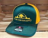 Coon Hunter Supply Hat green/gold - coon Hunter supply 