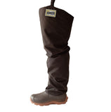 dryshod knee hi boot w/black bushmaster chaps - coon hunter supply